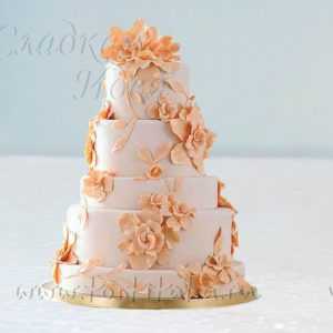 Многоярусный свадебный торт 007284