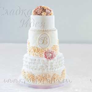 Торт для свадьбы «Классич. изыски»